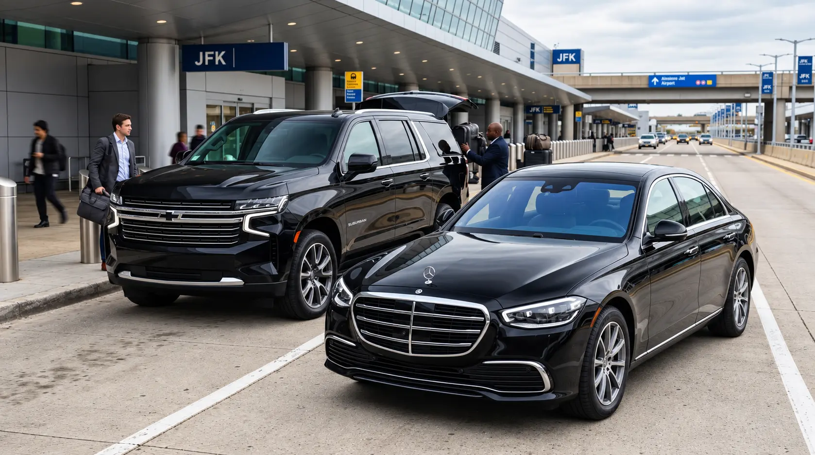 Find the best airport choice of car service from JFK and LaGuardia to Manhattan